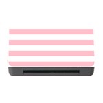 Horizontal Stripes - White and Pink Memory Card Reader with CF