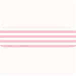 Horizontal Stripes - White and Pink Medium Bar Mat