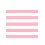 Horizontal Stripes - White and Cherry Blossom Pink Greeting Card 5  x 7 