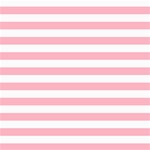 Horizontal Stripes - White and Cherry Blossom Pink ScrapBook Page 8  x 8 