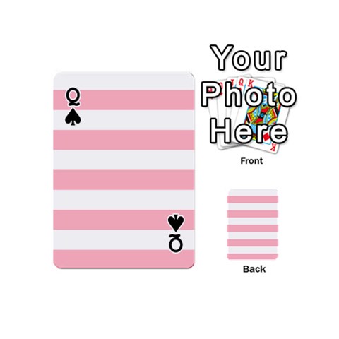 Queen Horizontal Stripes Front - SpadeQ