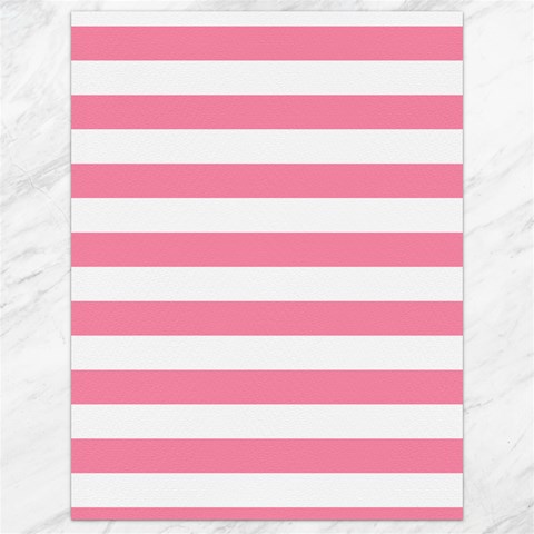 Horizontal Stripes 17.8 x23.08  Canvas - 1