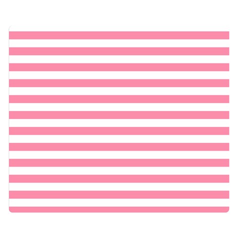 Horizontal Stripes 50 x40  Blanket Back