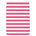 Horizontal Stripes - White and Dark Pink Removable Flap Cover (L)