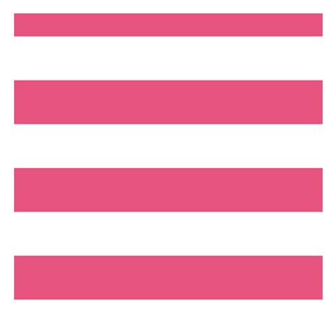 Horizontal Stripes 3.75 x3.75  Memopad