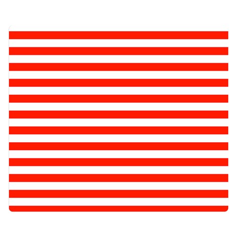 Horizontal Stripes 50 x40  Blanket Back