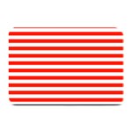 Horizontal Stripes - White and Ferrari Red Plate Mat
