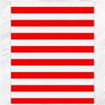 Horizontal Stripes - White and Red Canvas 11  x 14 