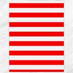 Horizontal Stripes - White and Red Canvas 12  x 16 