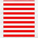 Horizontal Stripes - White and Red Canvas 20  x 24 