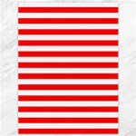 Horizontal Stripes - White and Red Canvas 36  x 48 