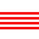 Horizontal Stripes - White and Red YOU ARE INVITED 3D Greeting Card (8x4)