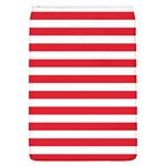 Horizontal Stripes - White and Alizarin Red Removable Flap Cover (L)