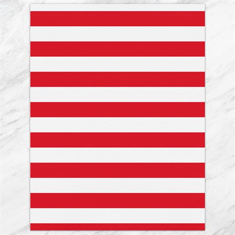 Horizontal Stripes 11.86 x15.41  Canvas - 1