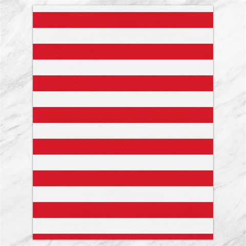 Horizontal Stripes 17.8 x23.08  Canvas - 1