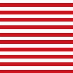 Horizontal Stripes - White and Fire Engine Red ScrapBook Page 8  x 8 