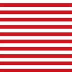 Horizontal Stripes - White and Fire Engine Red ScrapBook Page 12  x 12 