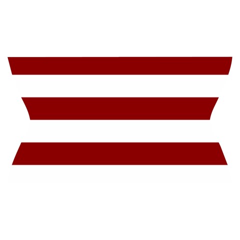 Horizontal Stripes Waistband Front