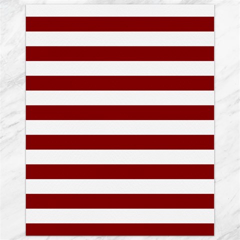 Horizontal Stripes 10.95 x13.48  Canvas - 1