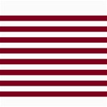 Horizontal Stripes - White and Burgundy Red Collage 8  x 10 