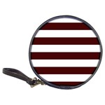 Horizontal Stripes - White and Bulgarian Rose Red Classic 20-CD Wallet