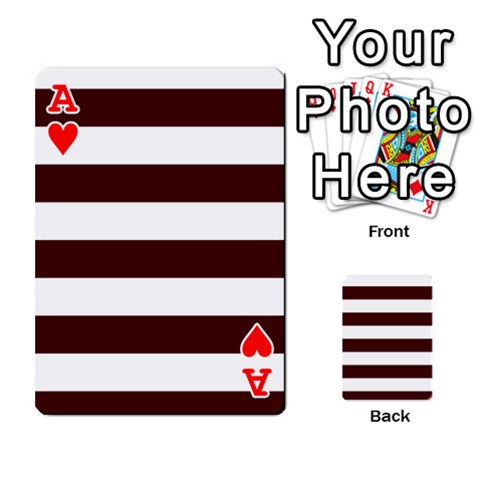 Ace Horizontal Stripes Front - HeartA