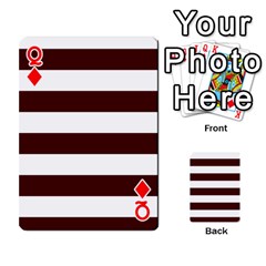 Queen Horizontal Stripes Front - DiamondQ