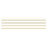 Horizontal Stripes - White and Pearl Brown Satin Scarf (Oblong)
