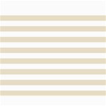 Horizontal Stripes - White and Pearl Brown Collage 8  x 10 