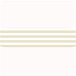 Horizontal Stripes - White and Pearl Brown Medium Bar Mat