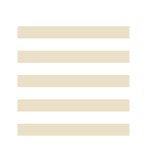 Horizontal Stripes - White and Pearl Brown Greeting Card 4.5  x 6 