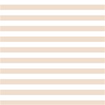 Horizontal Stripes - White and Almond Brown ScrapBook Page 12  x 12 