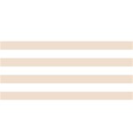 Horizontal Stripes - White and Almond Brown YOU ARE INVITED 3D Greeting Card (8x4)