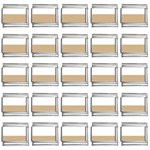 Horizontal Stripes - White and Tan Brown 9mm Italian Charm (25 pack)
