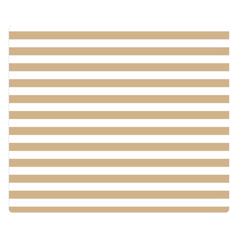 Horizontal Stripes 50 x40  Blanket Front