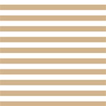 Horizontal Stripes - White and Tan Brown ScrapBook Page 12  x 12 