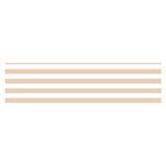 Horizontal Stripes - White and Pastel Brown Satin Scarf (Oblong)