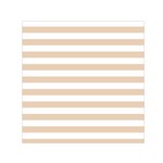 Horizontal Stripes - White and Pastel Brown Small Satin Scarf  (Square)