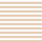 Horizontal Stripes - White and Pastel Brown ScrapBook Page 8  x 8 