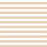 Horizontal Stripes - White and Pastel Brown ScrapBook Page 12  x 12 