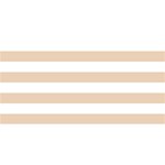 Horizontal Stripes - White and Pastel Brown YOU ARE INVITED 3D Greeting Card (8x4)