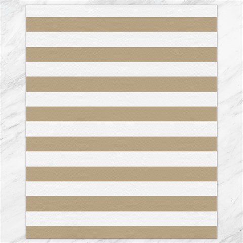 Horizontal Stripes 10.95 x13.48  Canvas - 1