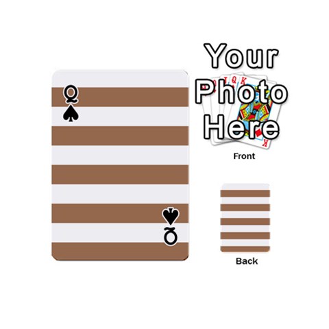 Queen Horizontal Stripes Front - SpadeQ