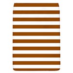 Horizontal Stripes - White and Brown Removable Flap Cover (S)