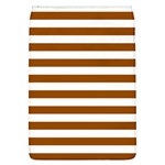 Horizontal Stripes - White and Brown Removable Flap Cover (L)
