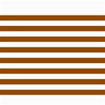 Horizontal Stripes - White and Brown Collage 8  x 10 