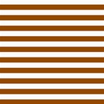 Horizontal Stripes - White and Brown ScrapBook Page 8  x 8 
