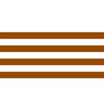 Horizontal Stripes - White and Brown YOU ARE INVITED 3D Greeting Card (8x4)