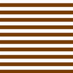 Horizontal Stripes - White and Chocolate Brown ScrapBook Page 8  x 8 