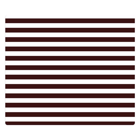 Horizontal Stripes 50 x40  Blanket Front